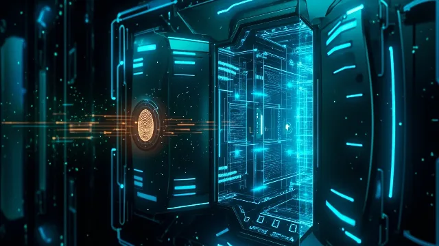 Biyometrik kimlik doğrulama ile korunan güvenli bir dijital kasa, hassas hukuki verileri koruyor ve gizlilik ve uyumluluğu sağlıyor